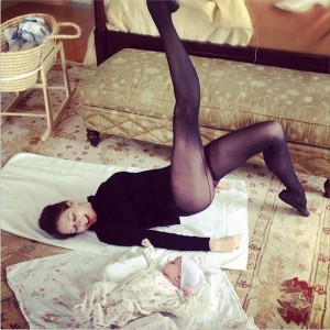 ballerine accouche et danse