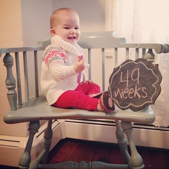 52 clichés de son bébé en une année !