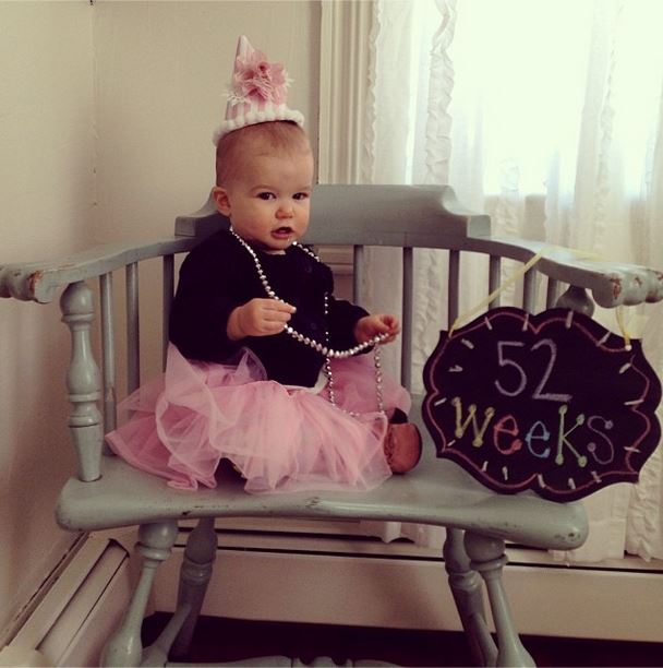 52 clichés de son bébé en une année !