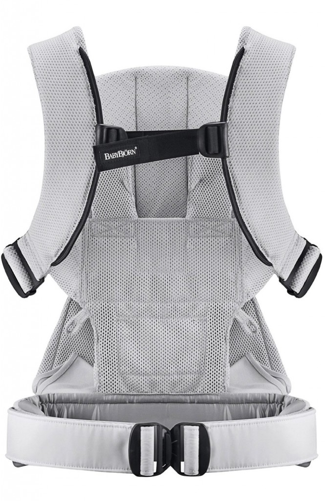 Babybjorn porte bebe one argent de dos