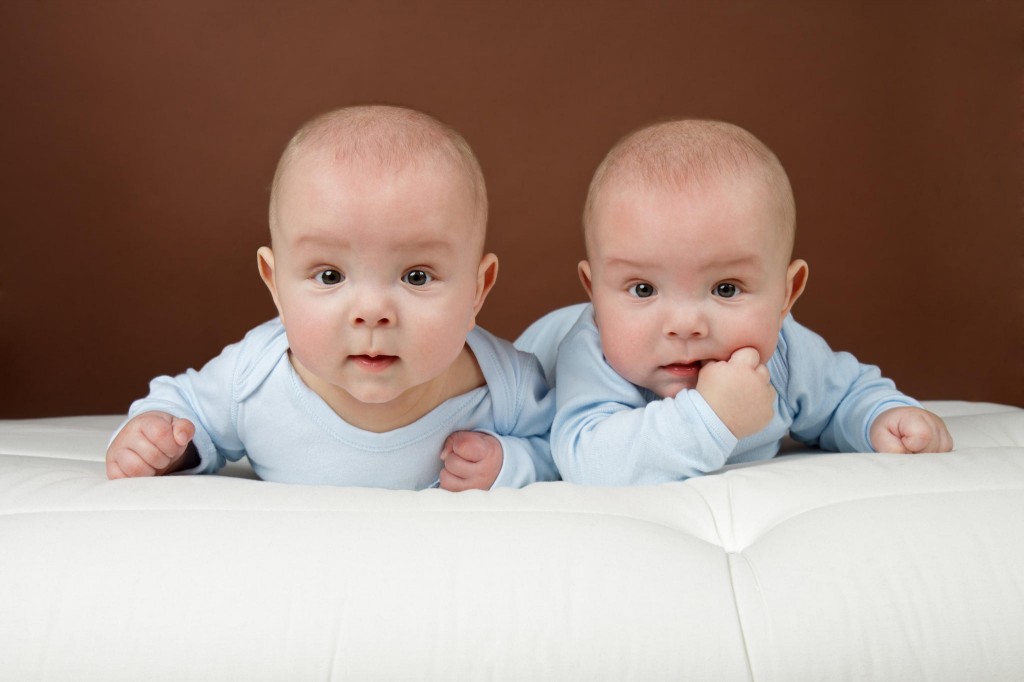 Identical twin boys