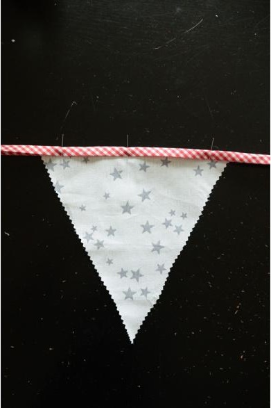 etape 8 diy guirlande fanions