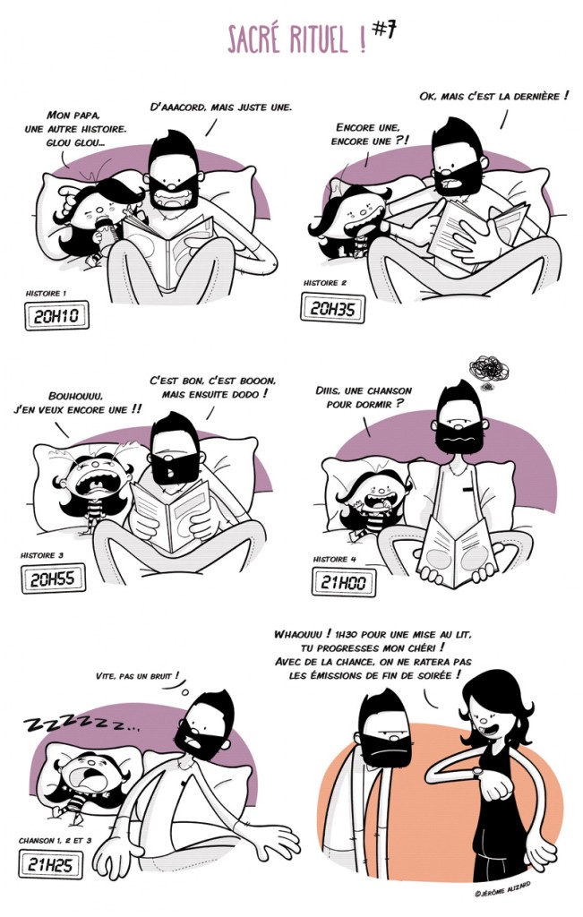 coucher sa fille