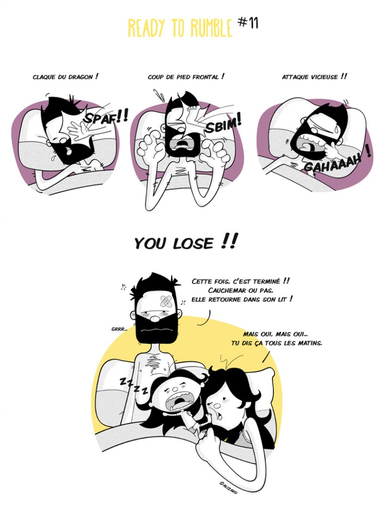 quand ma fille dort dans le lit