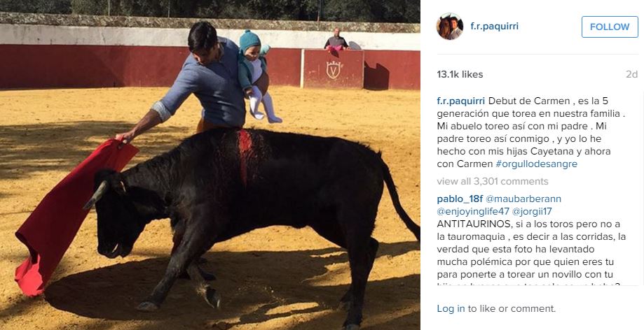 toreador-bebe-polemique-espagne