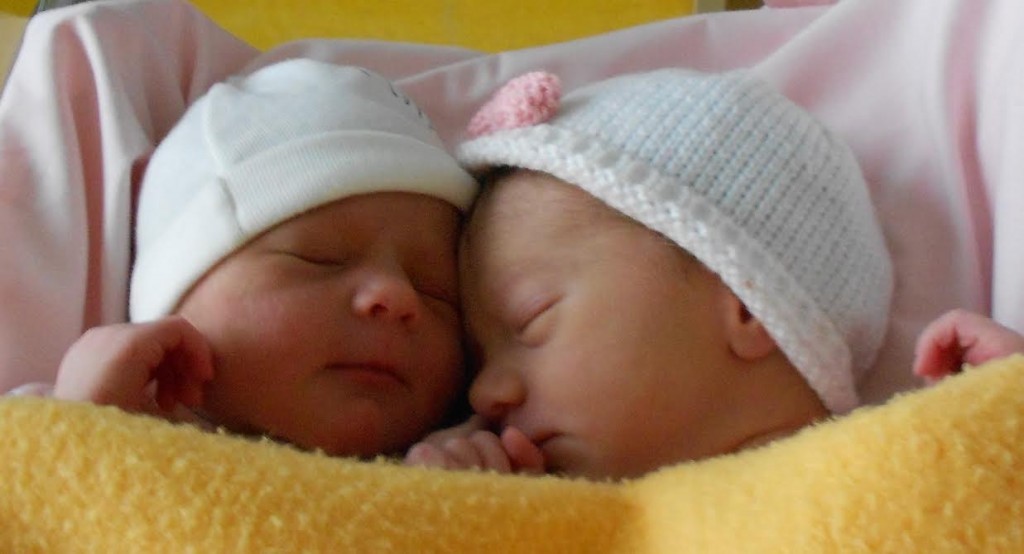 Juliette et Clémence, nées le 13 février