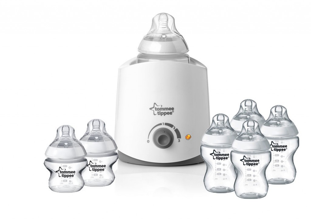 tommee tippee Kit Biberon avec Chauffe Biberon Blanc Transparent