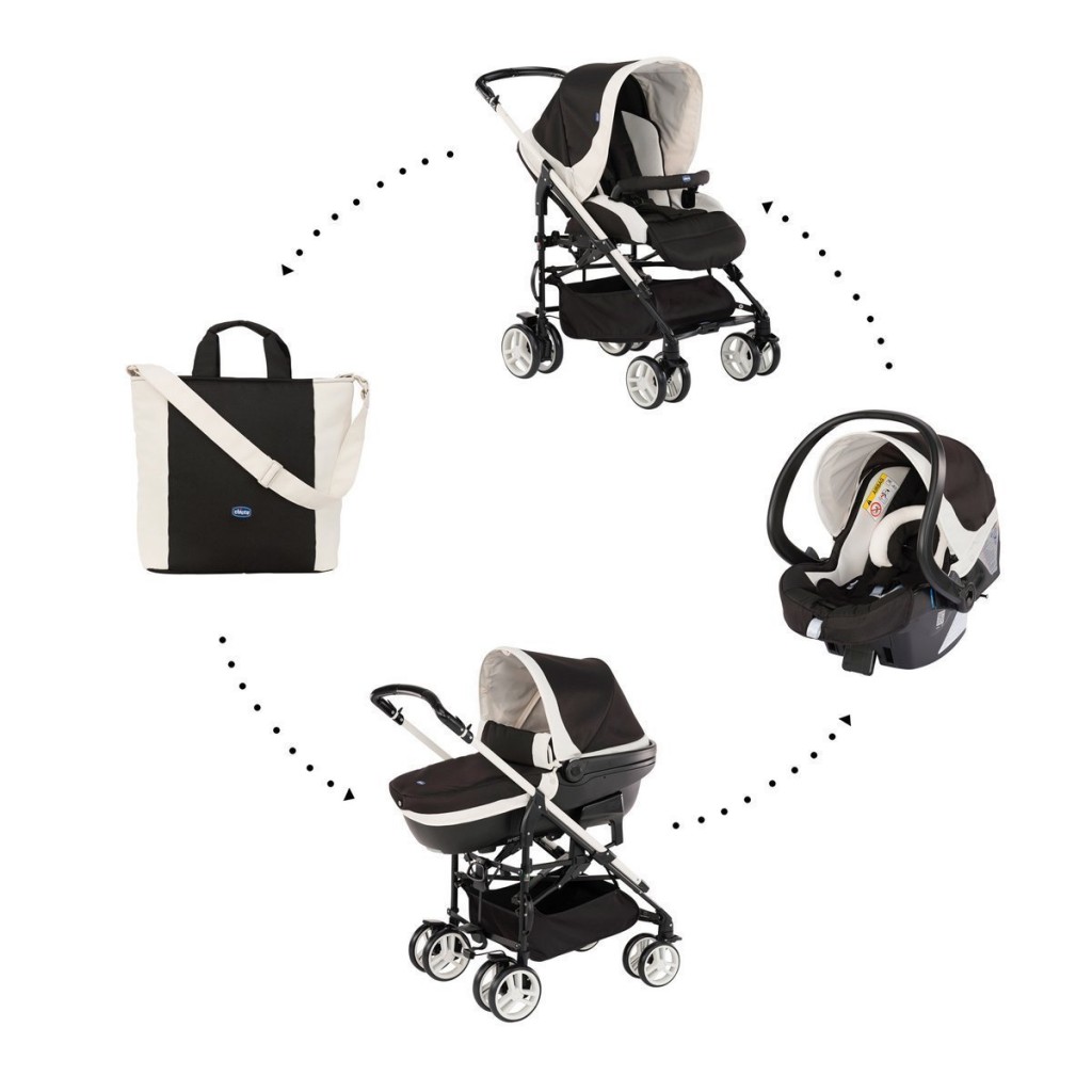 Chicco Trio Mycity Poussette Noir