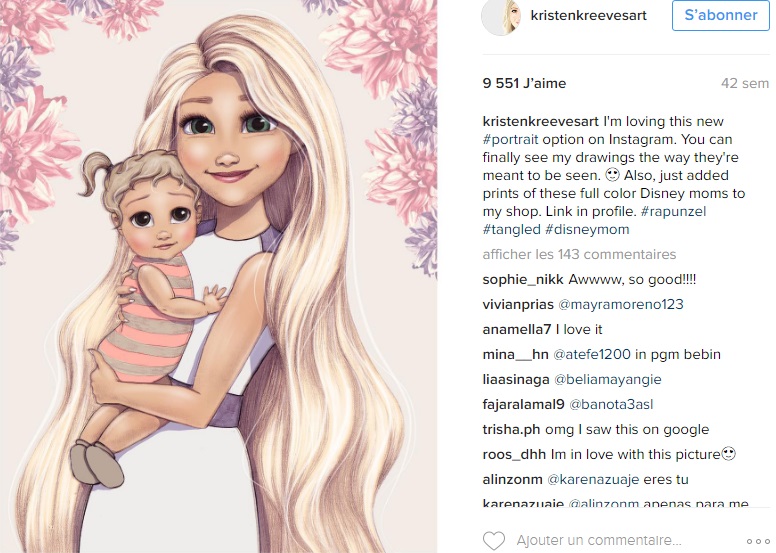 princesses-disney-deviennent-maman-kristenkreevesart-instagram-raiponce