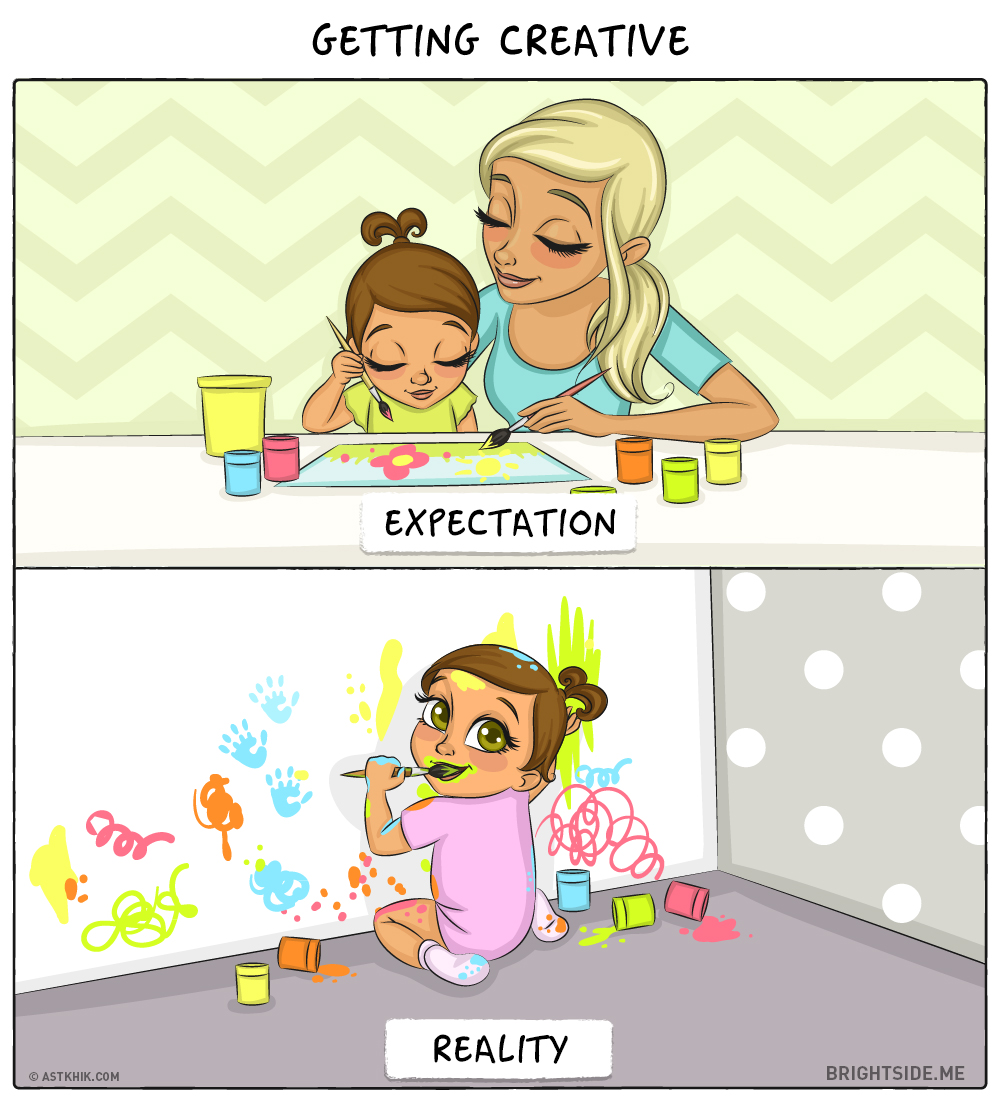 bebe attentes realite dessin
