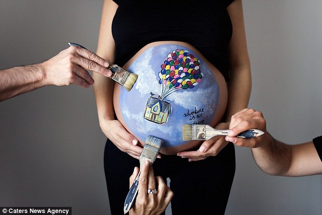 body-painting-corps-femme-enceinte-dessin-3