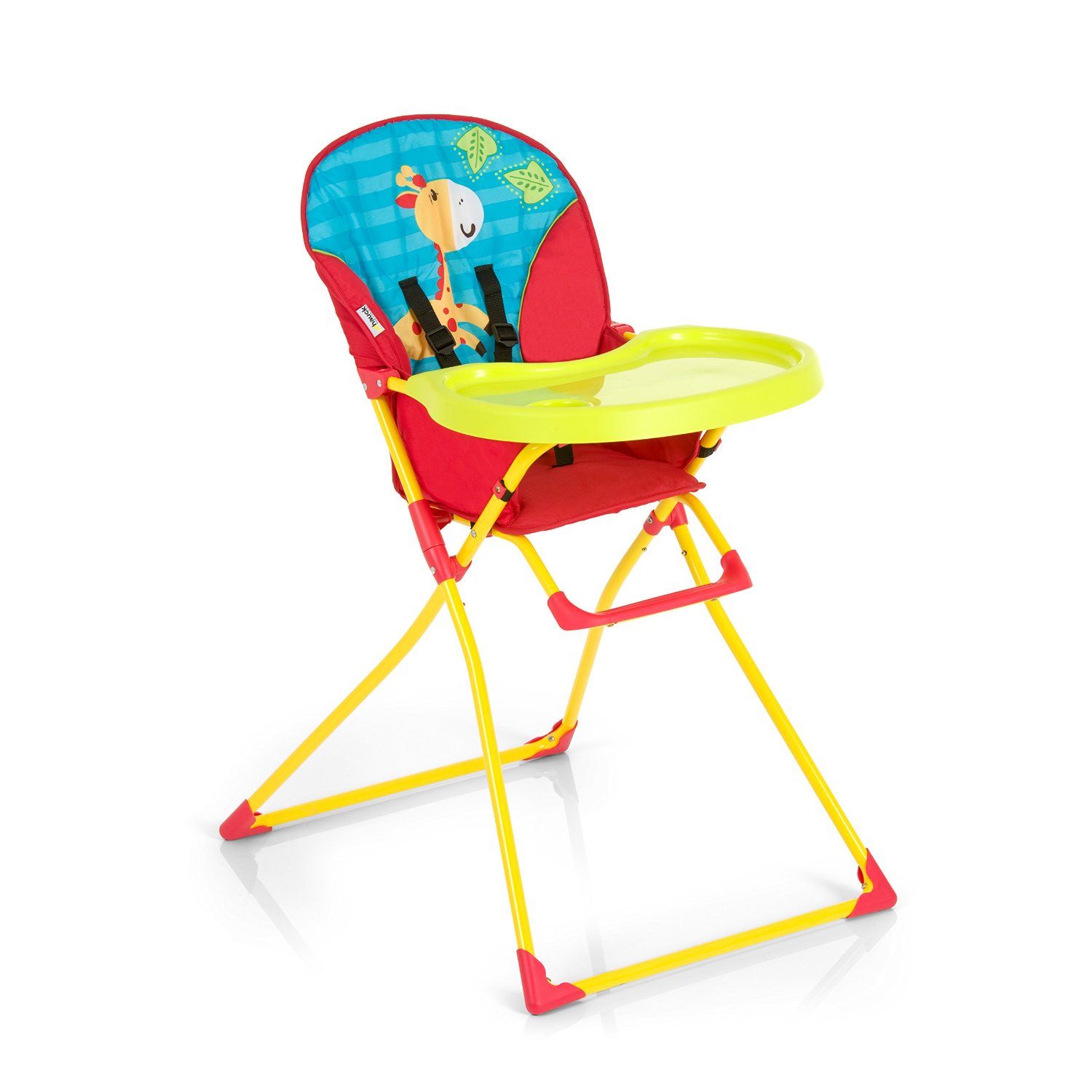 Hauck Chaise Haute - Mac Baby, rouge et turqoise