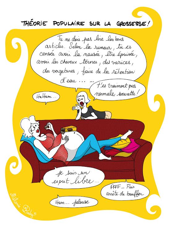 theorie populaire de la grossesse melanie body illustration