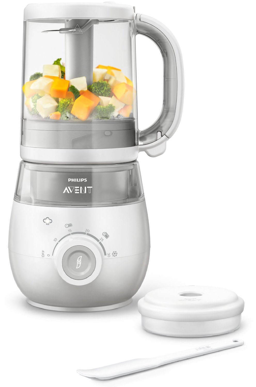 Philips Avent Robot 4 en 1, Cuisez,Tournez, Mixez