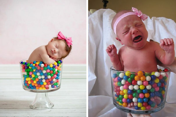ces parents ont tente de reproduire des cliches avec leur bebe et se sont bien rate 14