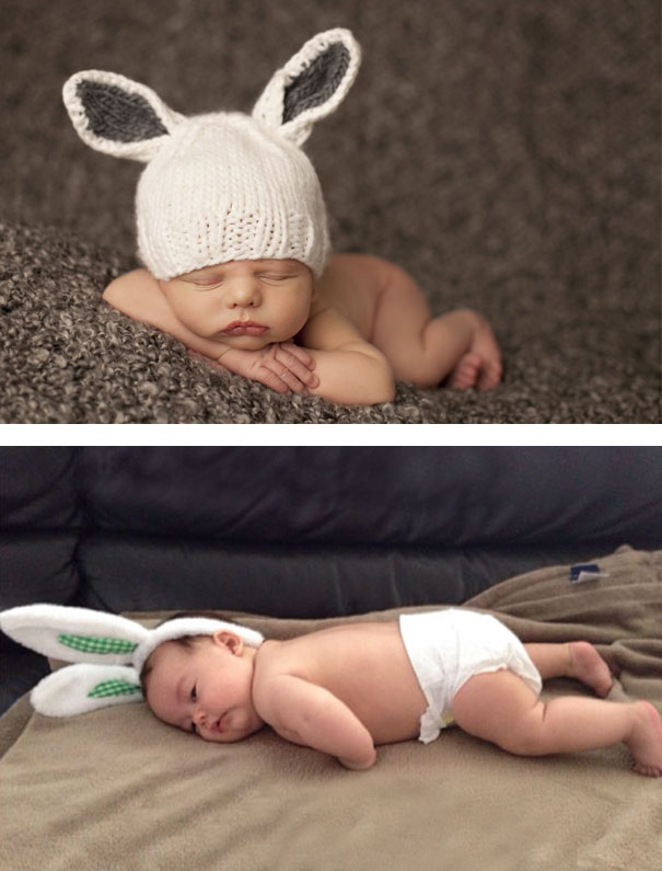 ces parents ont tente de reproduire des cliches avec leur bebe et se sont bien rate 16
