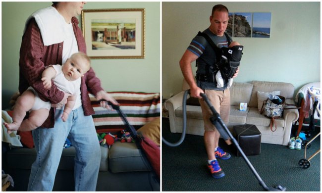 Quotidien des parents - le papa multitaches