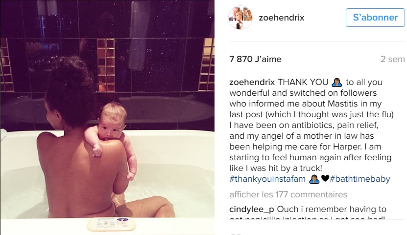 zoe-hendix-souffre-mastite-instagram-post-remerciement-internautes