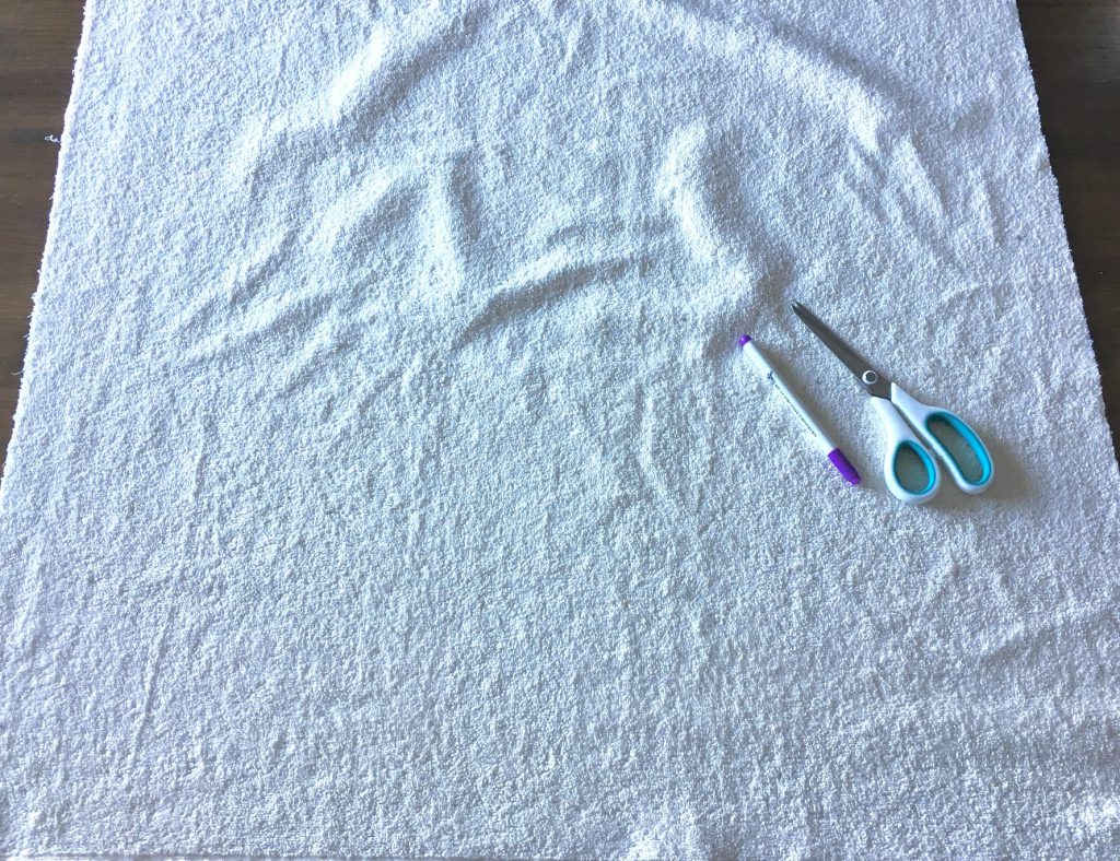 DIY d'une maman pour une sortie de bain avec son gant de toilette (20)