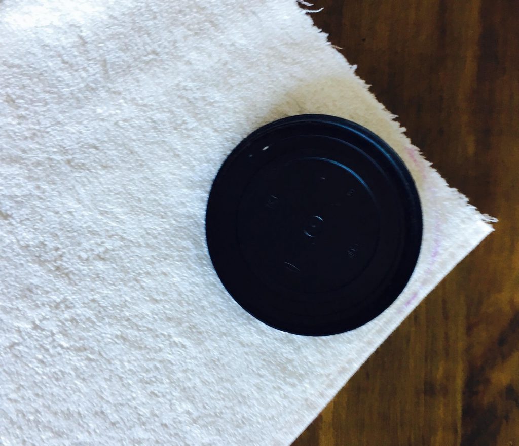 DIY d'une maman pour une sortie de bain avec son gant de toilette (3)