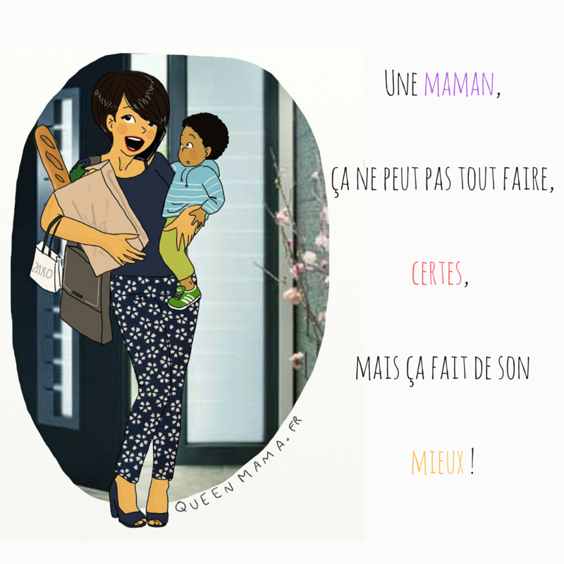 dessin sur la grossesse et la vie de maman de queen mama (2)