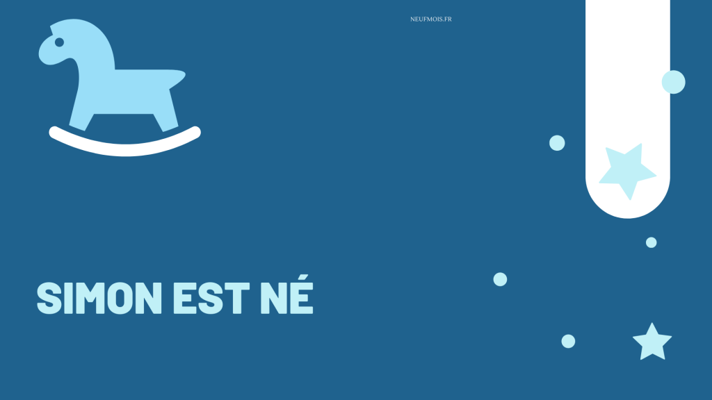 Prénom Simon -neuf -mois
