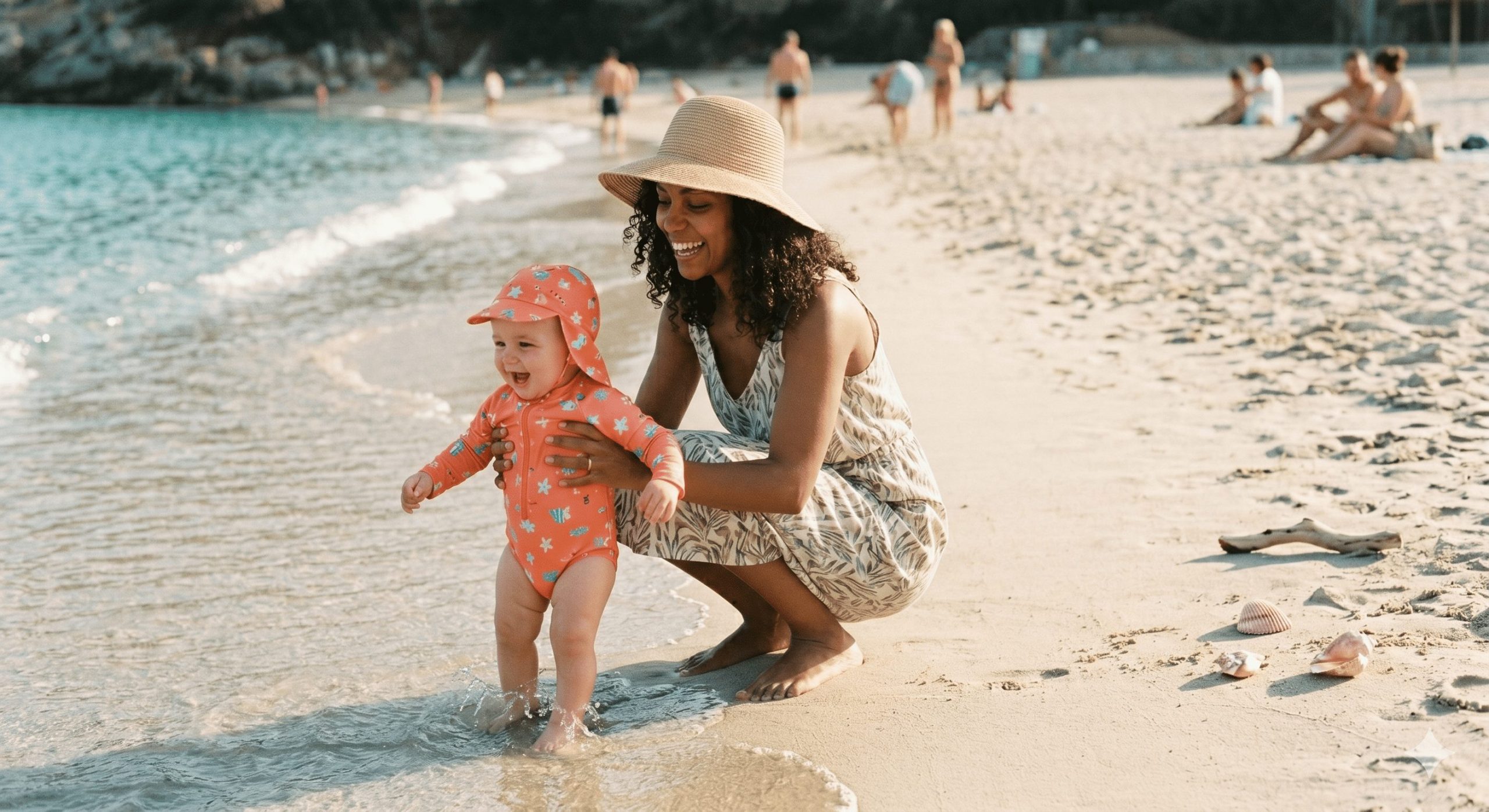 Quel maillot de bain bébé choisir pour une première baignade à la mer sécurisée et confortable ? - Neufmois.fr