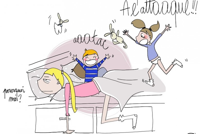 Quand tu veux faire la grasse matinée avec des enfants... - Neufmois.fr