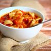 Soupe onctueuse aux tomates et tortellini
